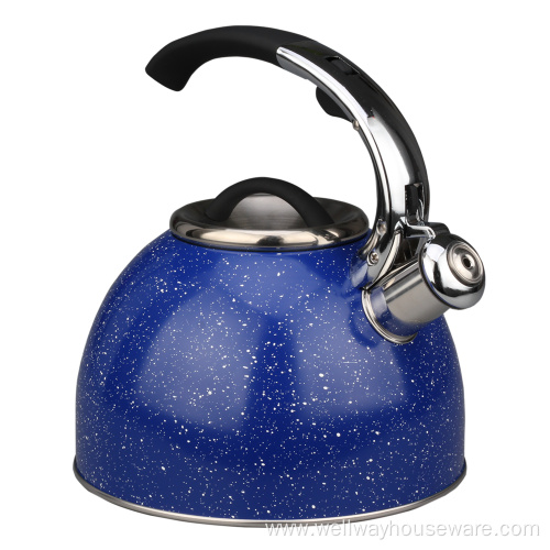 Stainless Steel Whistling Tea Kettle Rust-Resistant Stovetop